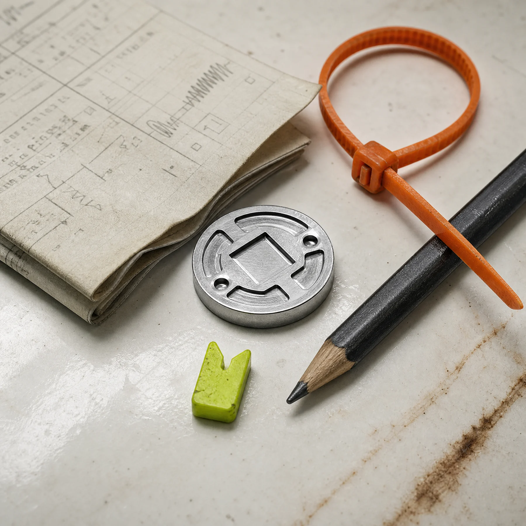 Build receipt document, hardware token and orange cable